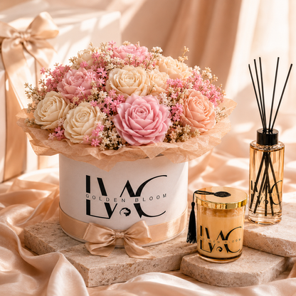Candle Bouquet - Golden Bloom